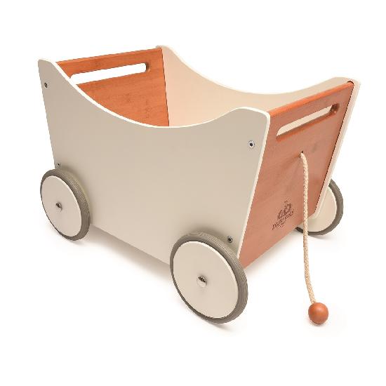 White / Bamboo Toy Box