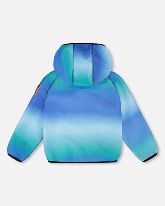 Softshell Jacket Blue To Black Gradient