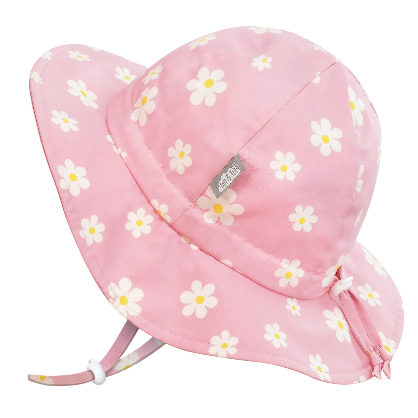 Pink Daisy Cotton Floppy Hat