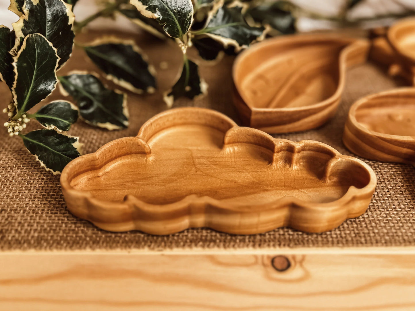 Wooden Mini Cloud Tray