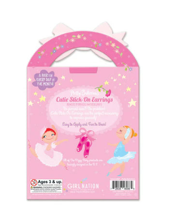 Cutie Stick-On Earrings Pretty Ballerinas