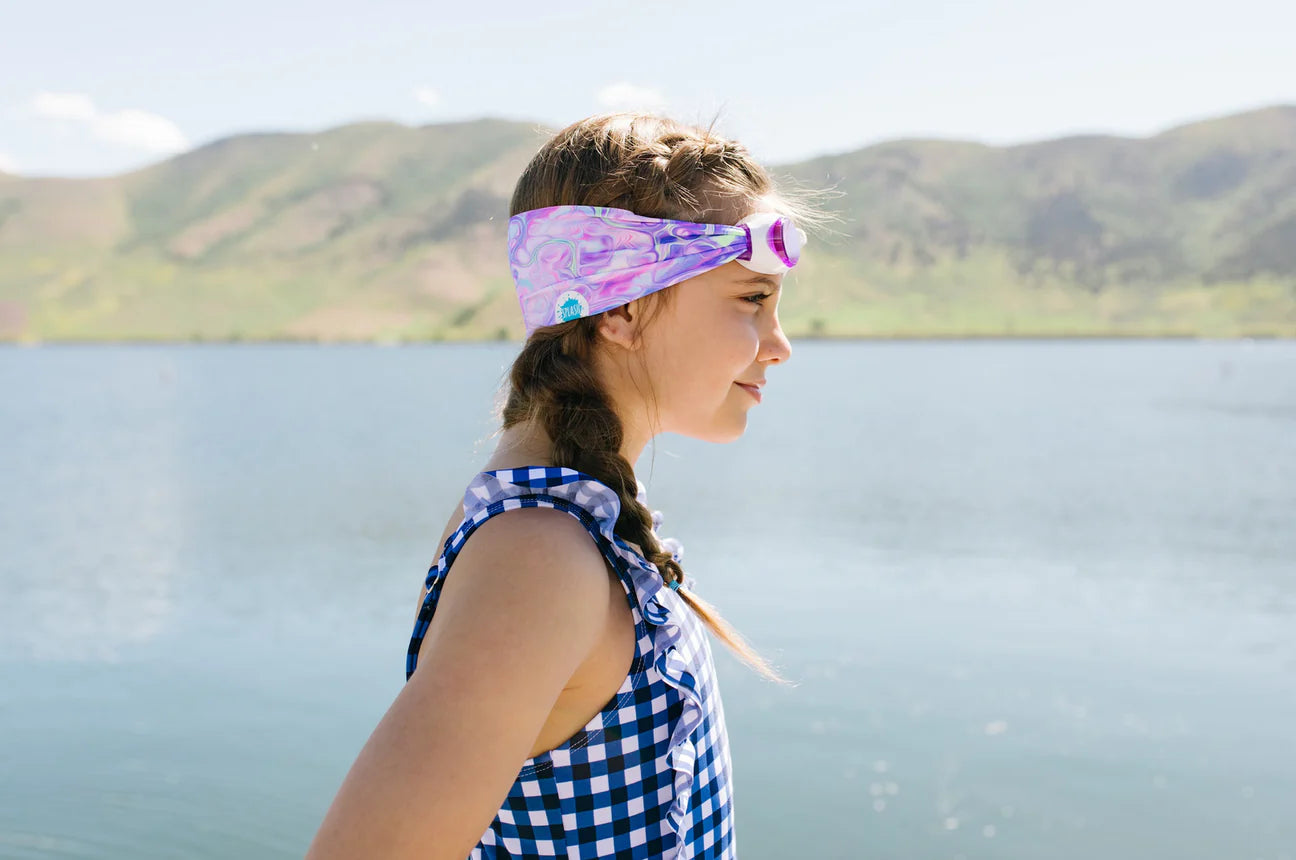 Pastel Swirl Swim Goggles