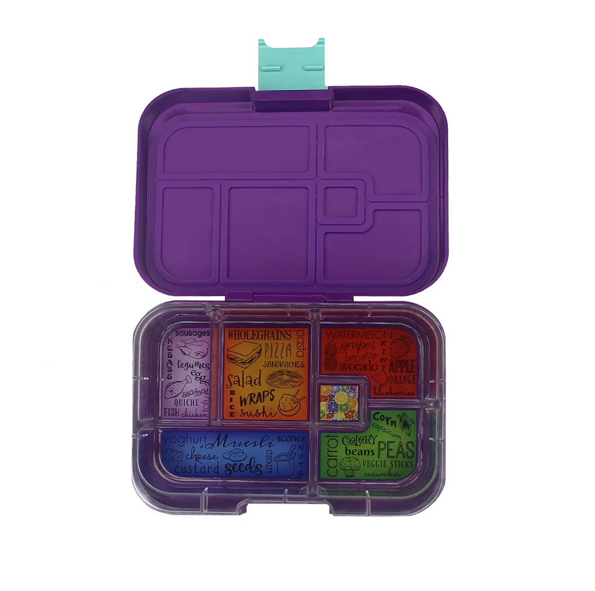 Lunch Container Maxi6 Purple Peacock