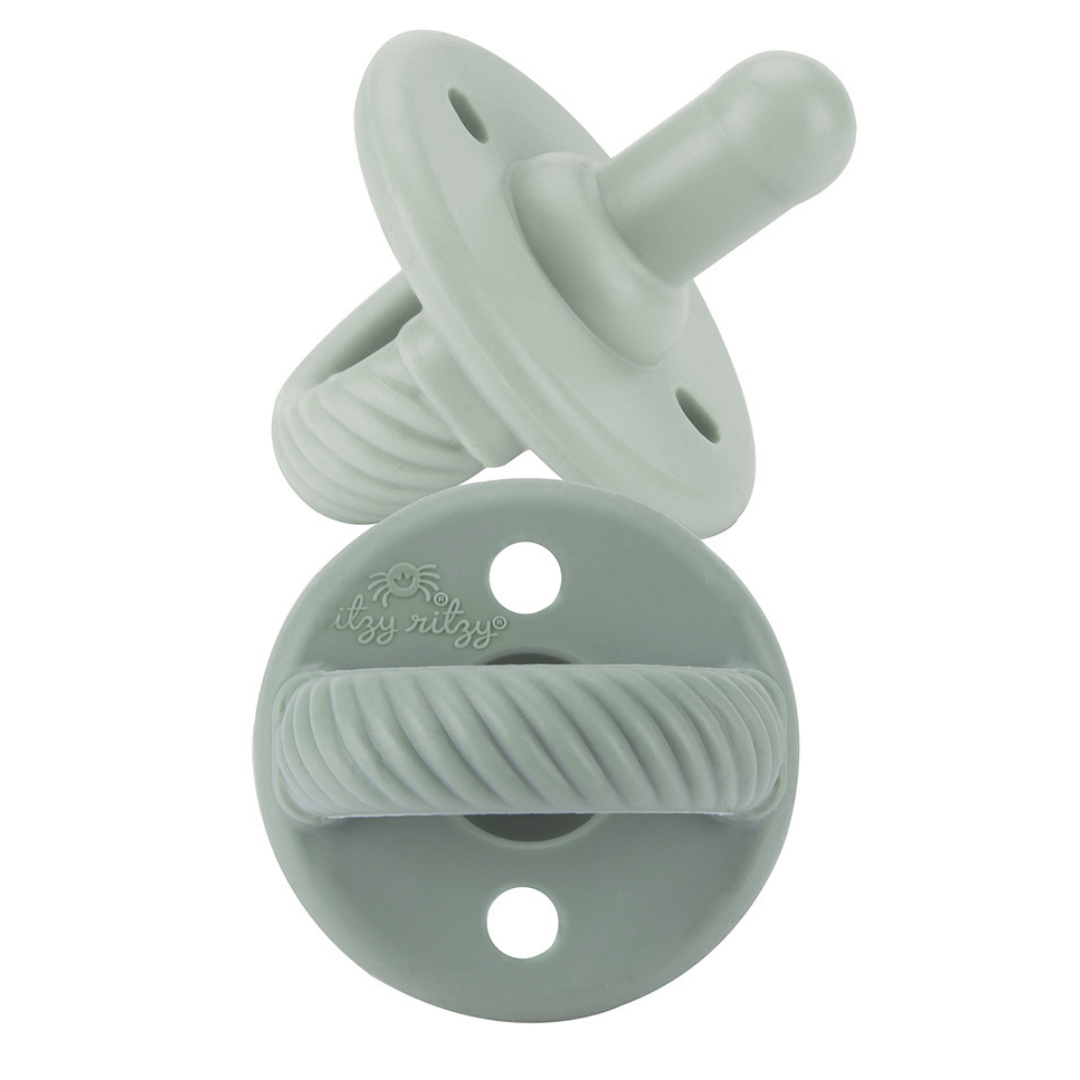 Agave + Succulent Cables Cable Sweetie Soother™ Pacifier Set