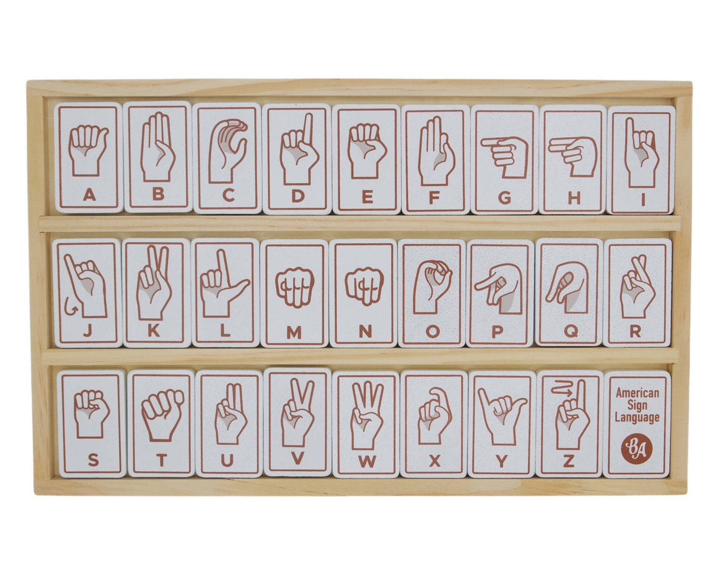 Sign Language Alphabet Tiles