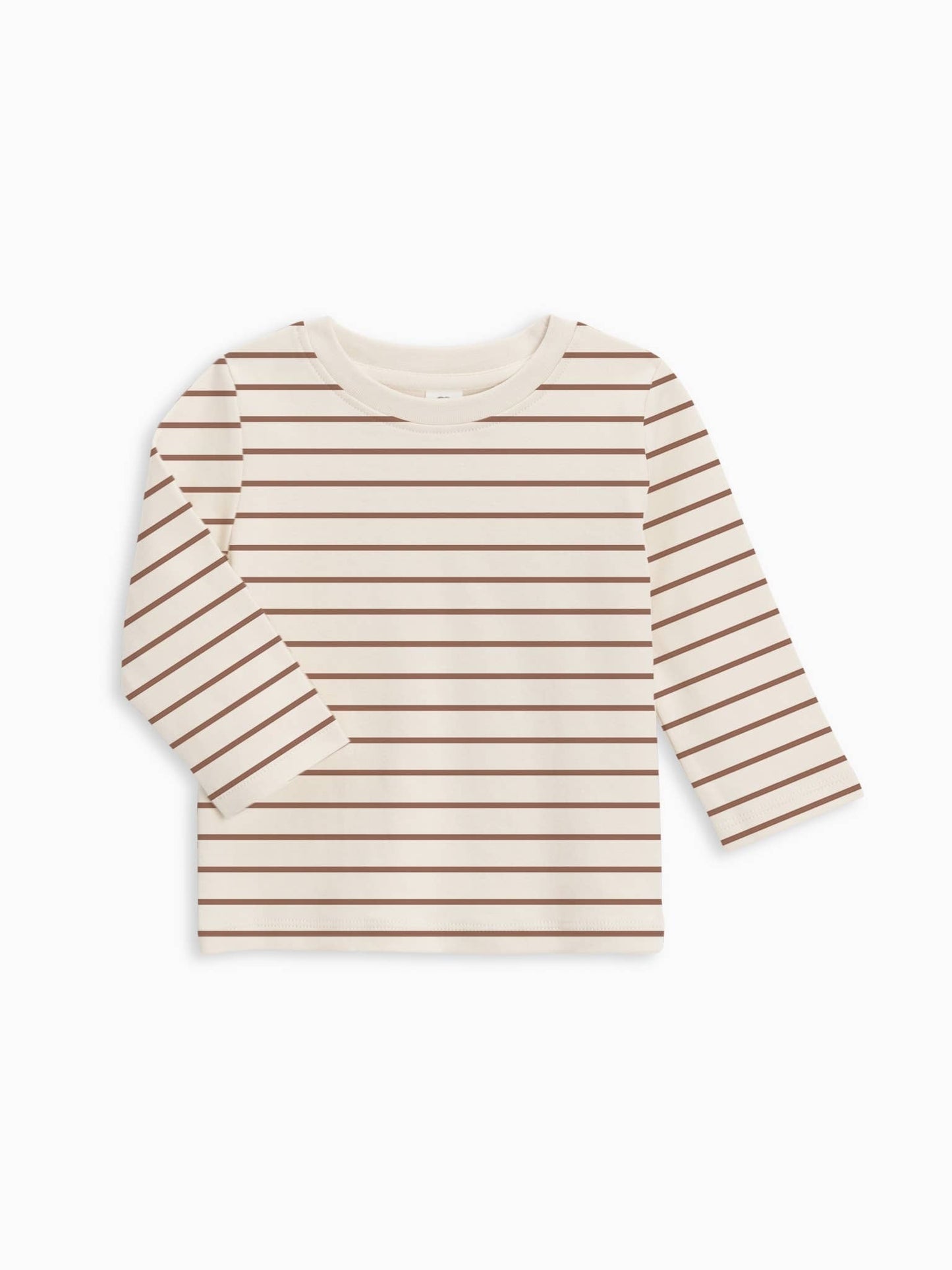 Griff Stripe Cedar Turk LS Crew Neck Shirt