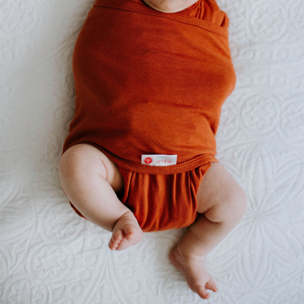 Rust Starter Swaddle with Long Sleeves