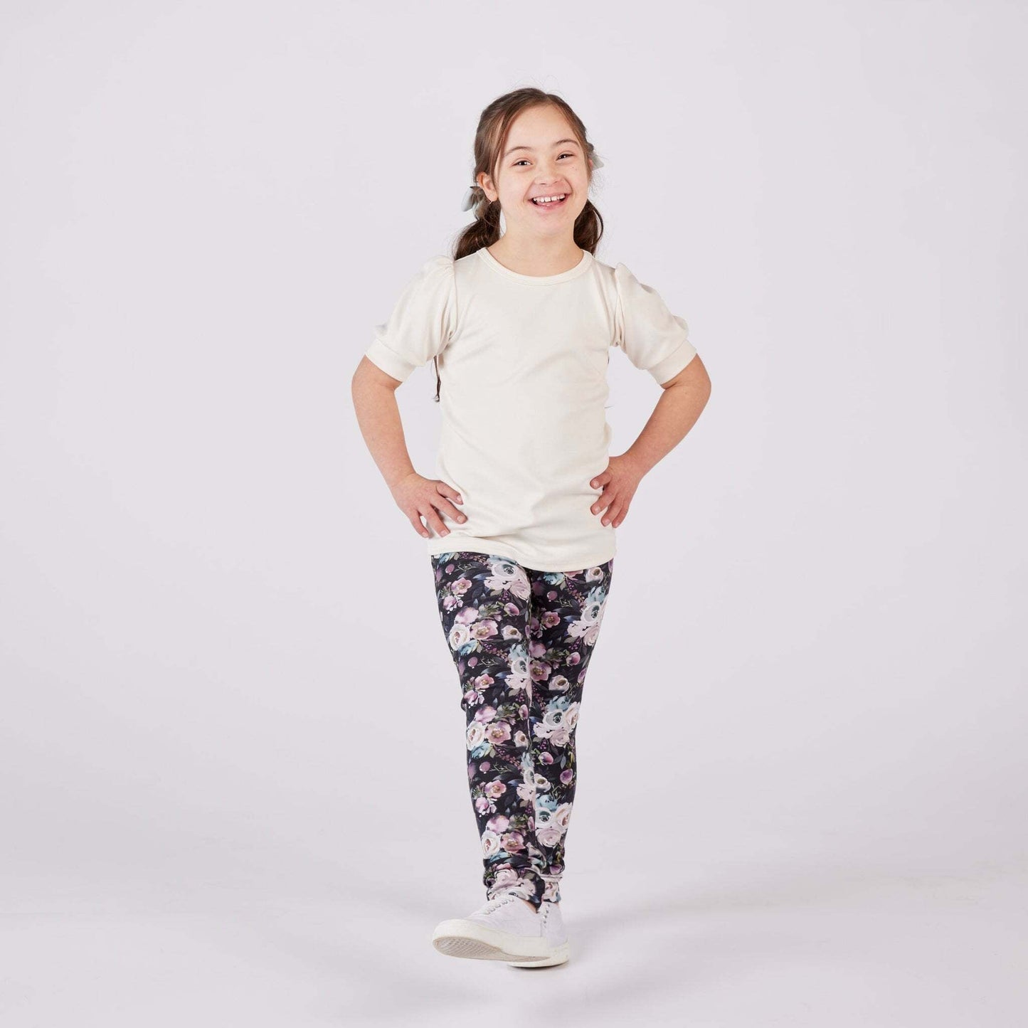 Watercolour Floral Leggings 2T