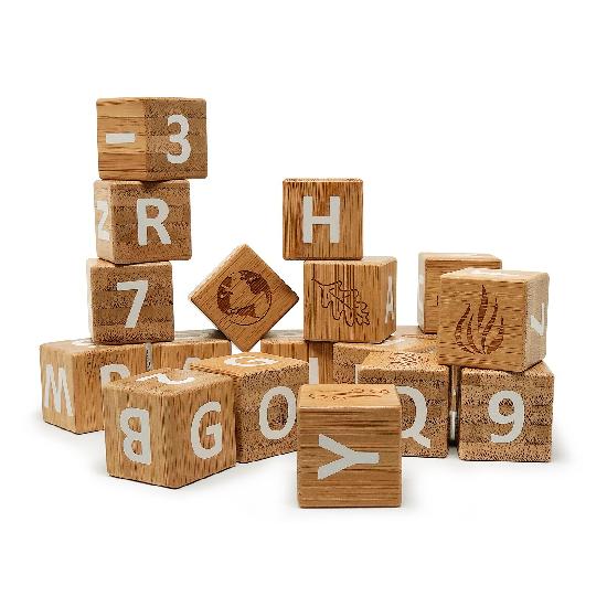 ABC Blocks Bamboo - Kinderfeets