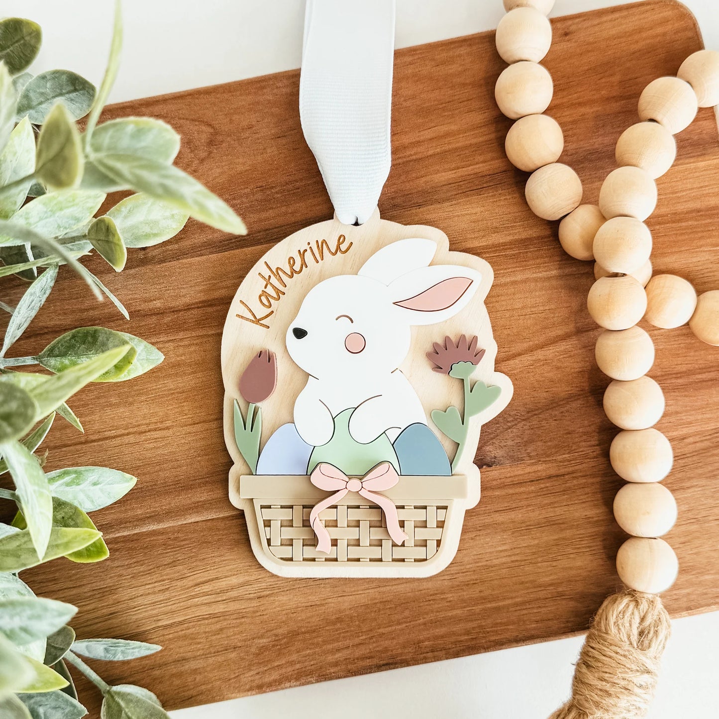 PRE-ORDER Bunny Basket Easter Tag - The Knotty Design Co.