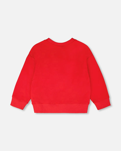 French Terry Sweatshirt Red