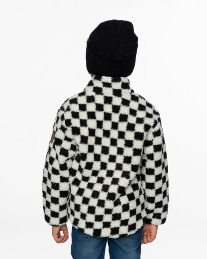 Sherpa Jacket Black Checkerboard