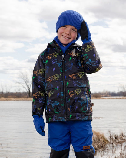 Mid-Season Mittens In Recycled Polyester Royal Blue