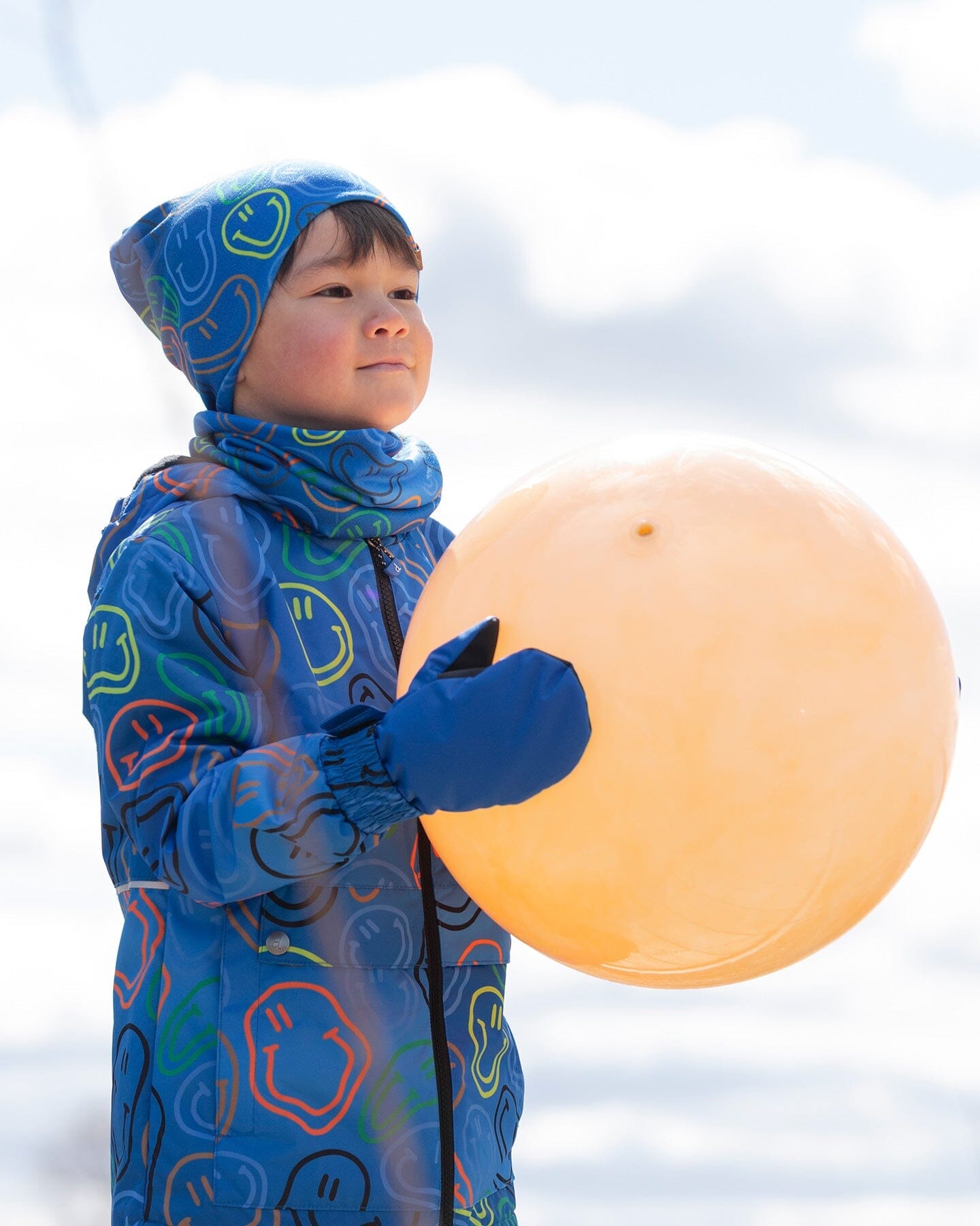 Mid-Season Mittens In Recycled Polyester Royal Blue