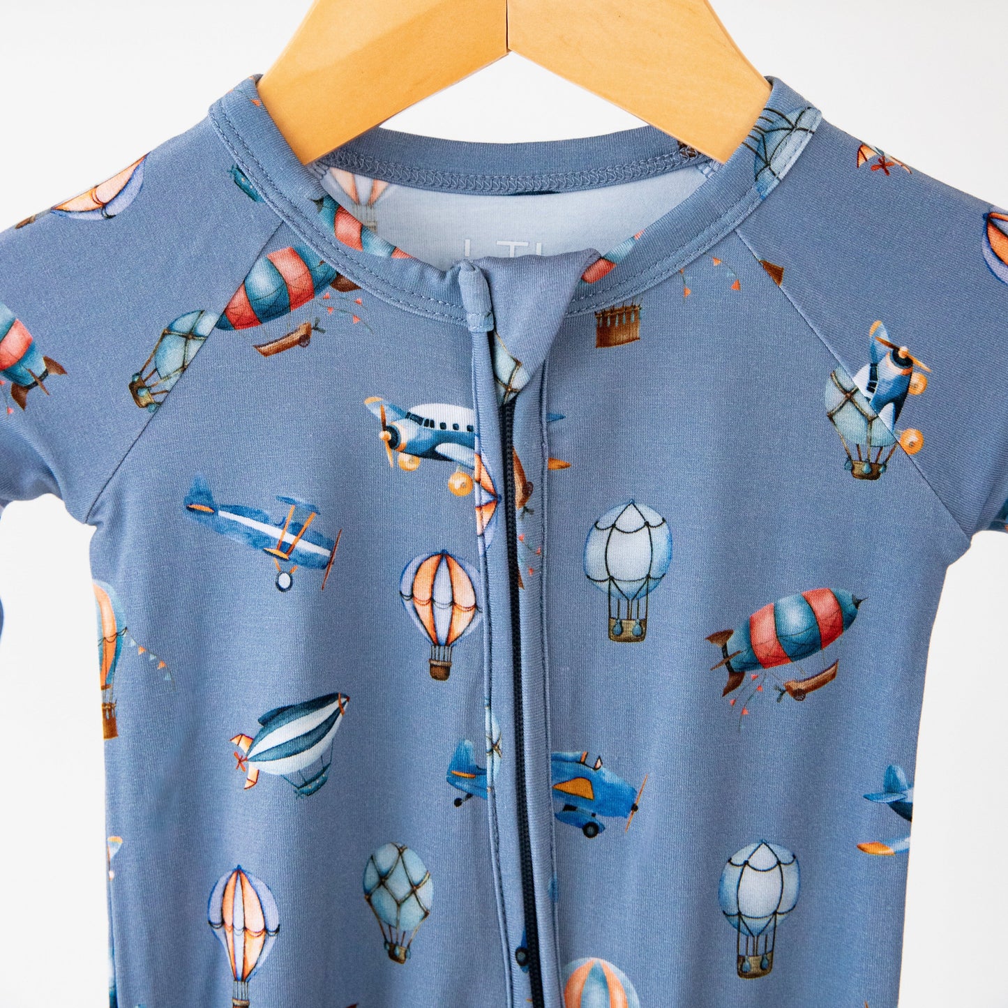 Vintage Voyager Bamboo Zippered Romper