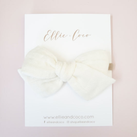 Gauze Bow | Ivory