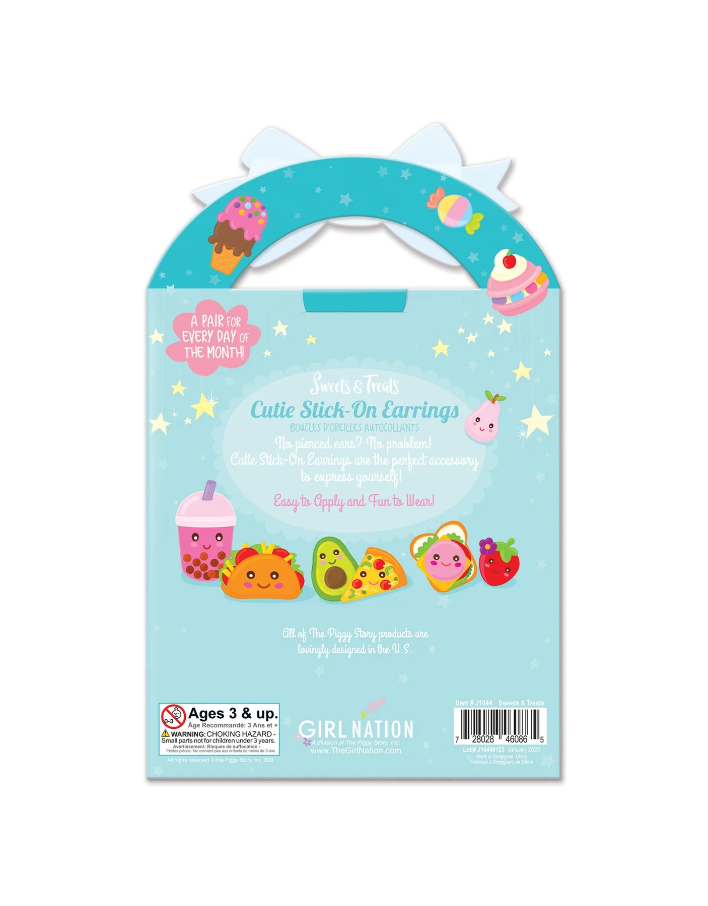Cutie Stick-On Earrings Sweets & Treats