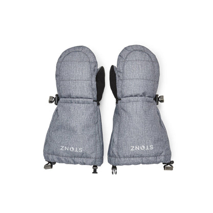 Heather Grey Youth Mitts - Stonz