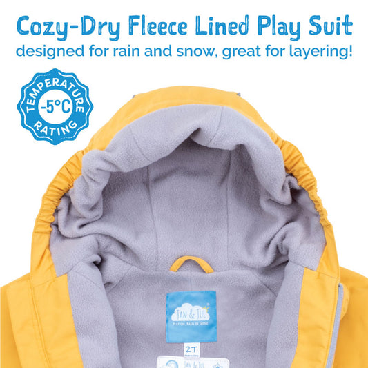 PRE-ORDER Cozy-Dry Waterproof Play Suit - Jan & Jul