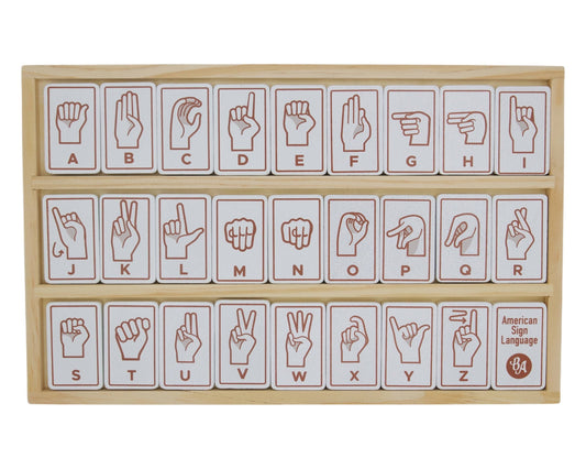 Sign Language Alphabet Tiles -Begin Again