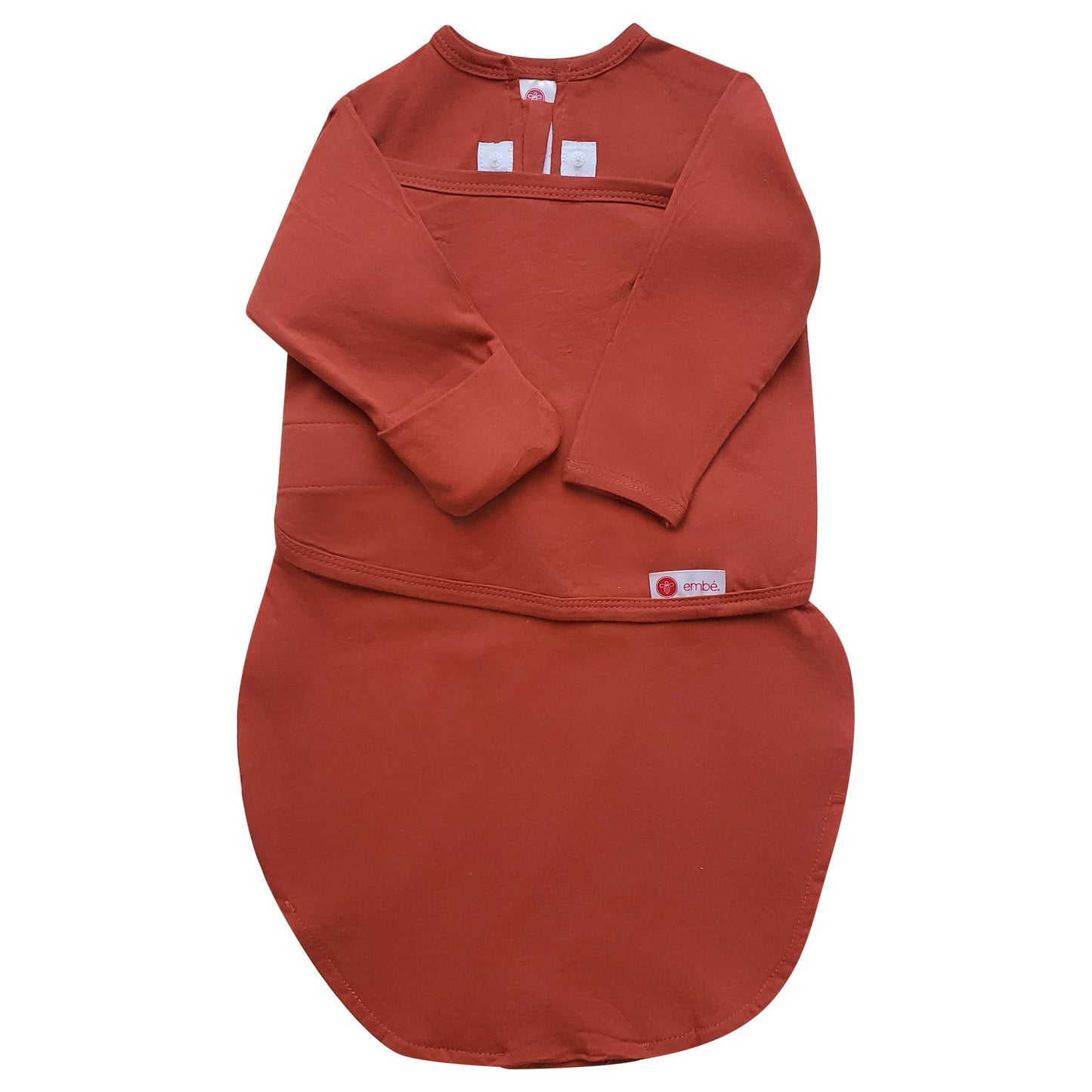 Rust Starter Swaddle with Long Sleeves - embé®