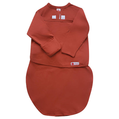 Rust Starter Swaddle with Long Sleeves - embé®
