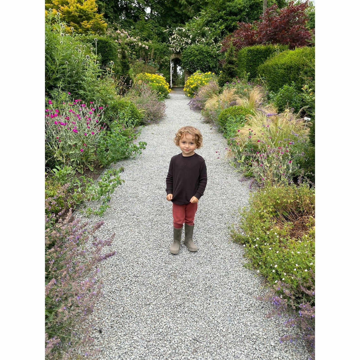 Charcoal Brown Waffle Cotton Set -Slugs & Snails