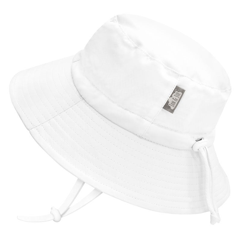 White Aqua-Dry Bucket Hat - Jan & Jul