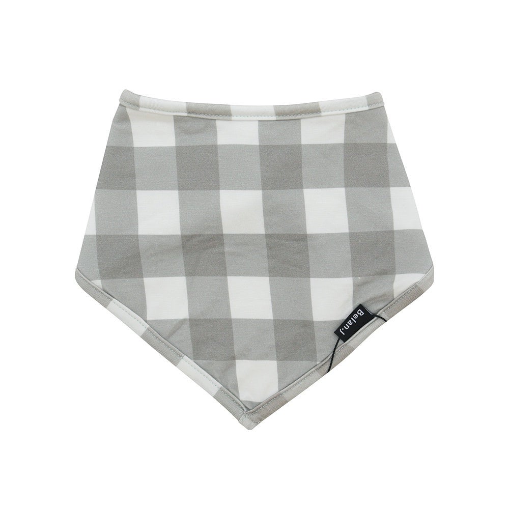 Sage Plaid Bandana Bib
