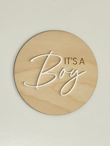 Baby Gender Announcement Signs - Knotty Design Co